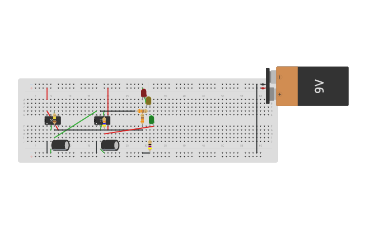 Circuit design Traffic Light Circuit - Tinkercad