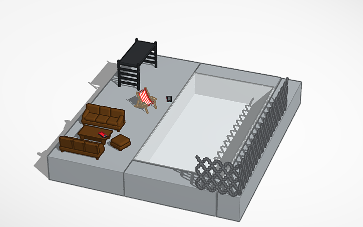3D design pool - Tinkercad