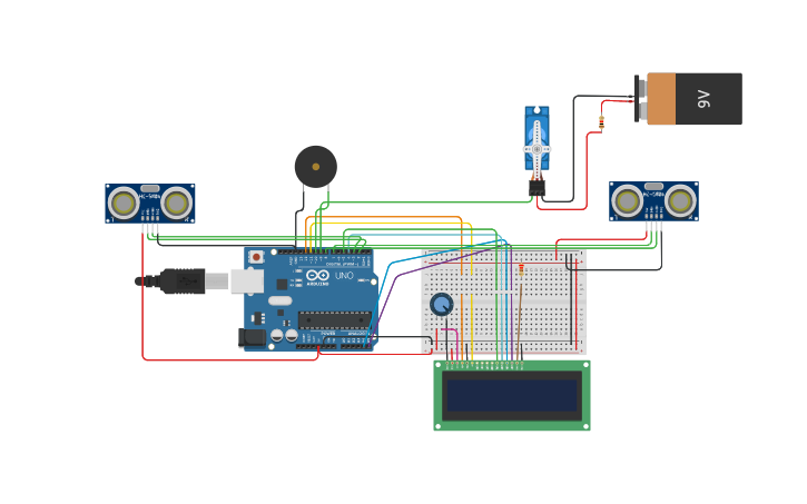 Circuit design EMBEDDED LAB 11 - TASK 3 - Tinkercad