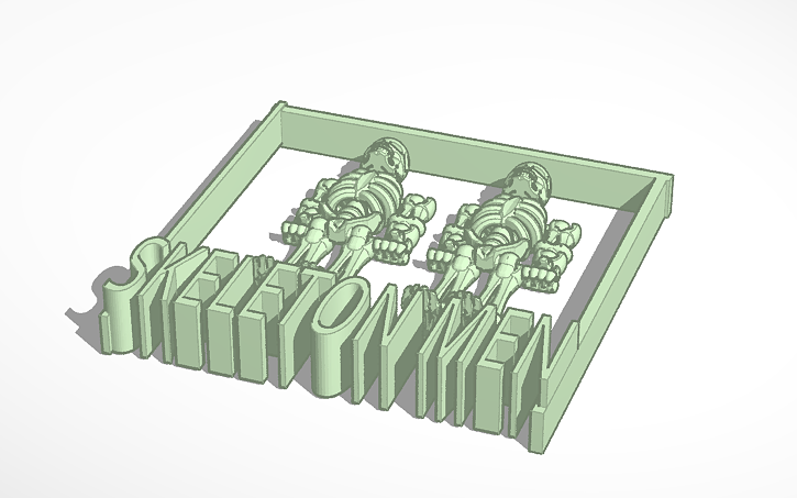 3D design skeleton men - Tinkercad