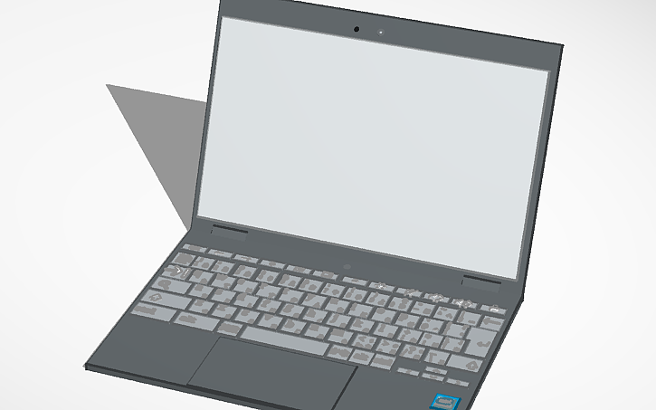 3D design Chrome OS Chrome book computer PC - Tinkercad