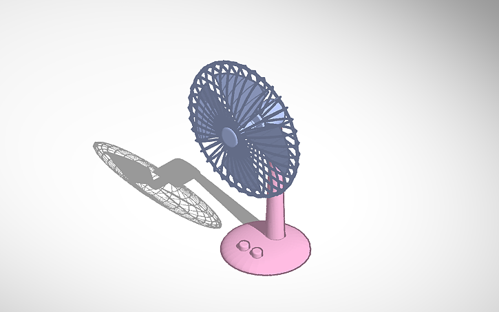 3D design FAN - Tinkercad