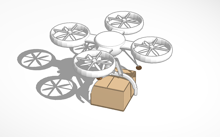 3D design Delivery Drone - Tinkercad