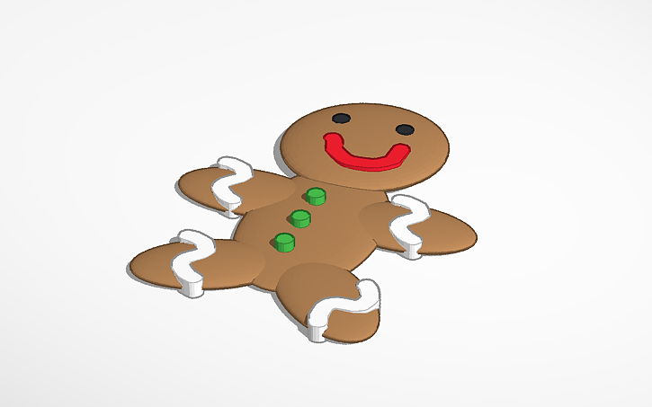 3D design gingerbread - Tinkercad