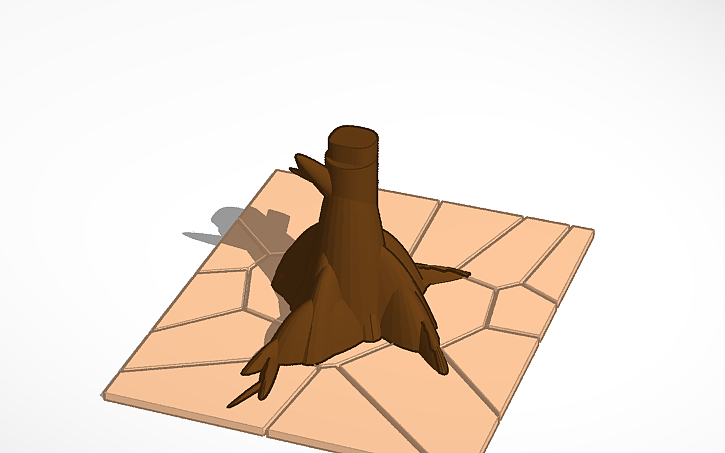 Inker Pad 3D design DEAD TREE - Tinkercad