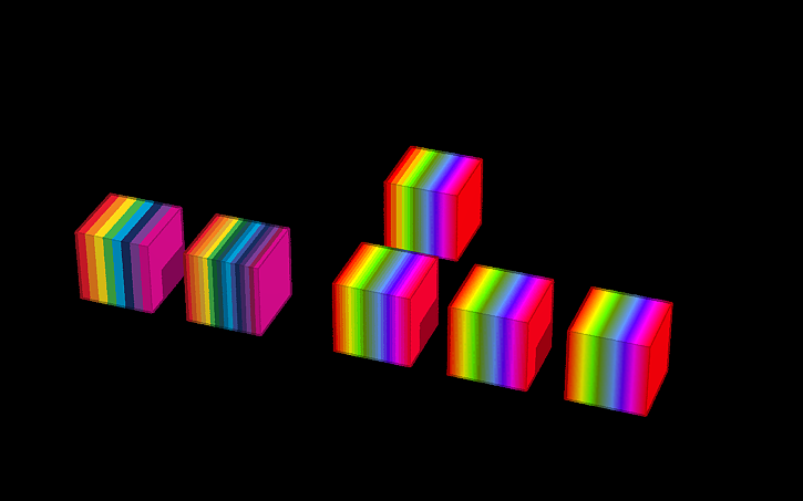3D design Progressive Rainbow Gradient - Tinkercad