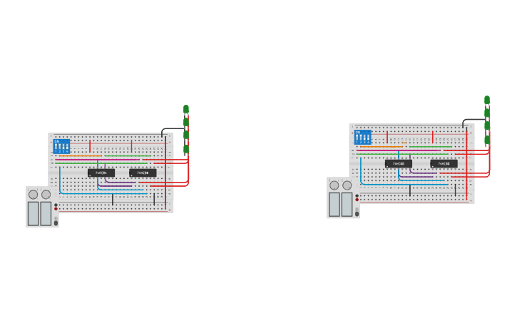 Circuit design Decoder - Tinkercad