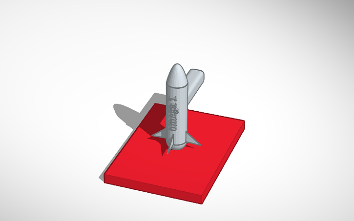 3D design roket - Tinkercad