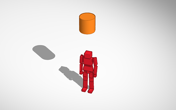 3D design Box robot (RAGDOLL) - Tinkercad
