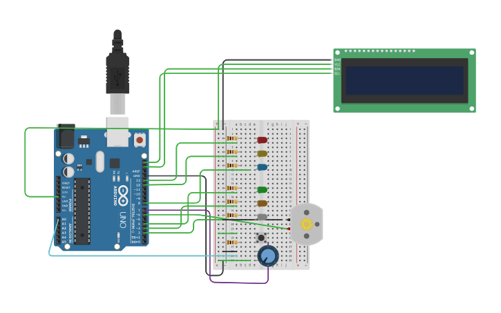 Circuit design Logan Davies Midterm 2/21/24 - Tinkercad