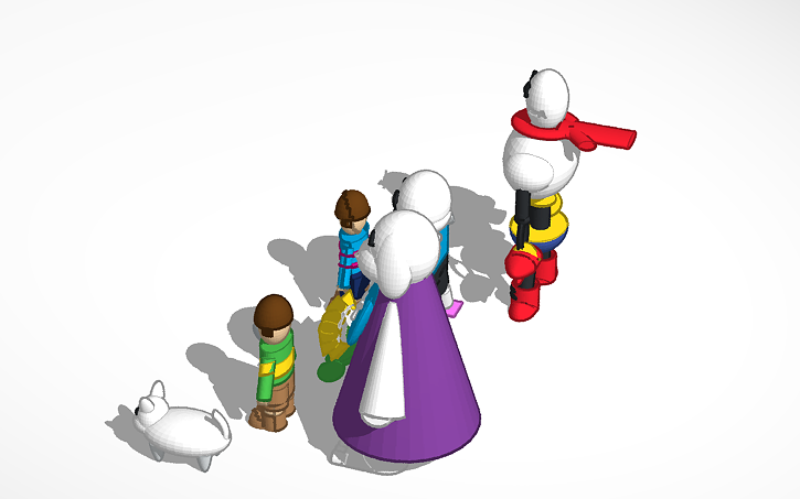 3D design Undertale - Tinkercad