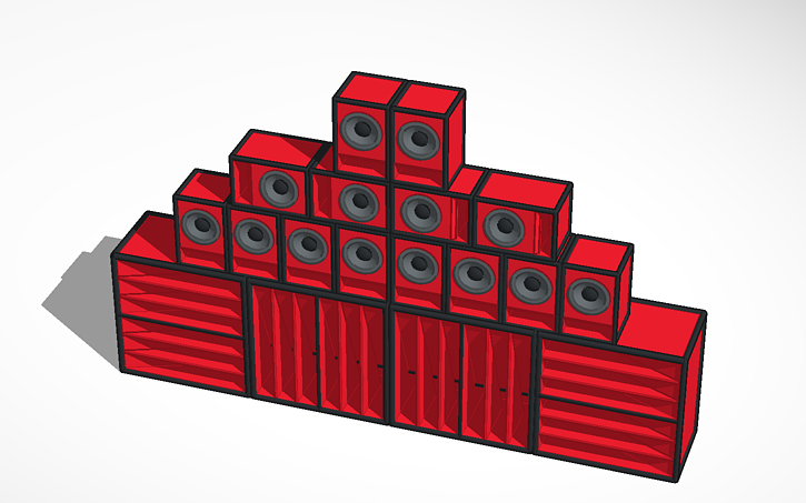 3D design Sound system - Tinkercad