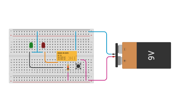 Circuit design Modulo 4 - Rele - Tinkercad