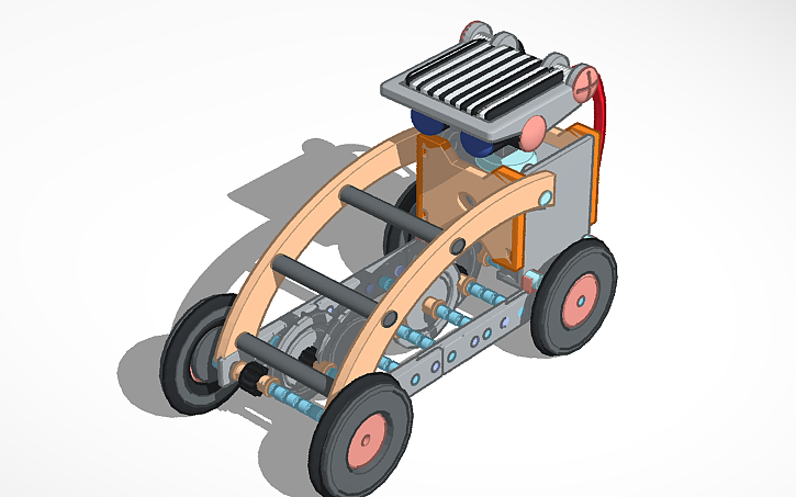 3D design Ciro Buggy Bot Full Auto 2.0 Solar-Powered - Tinkercad