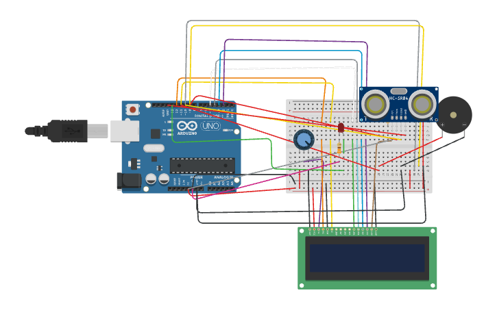 Circuit design distance measuring - Tinkercad