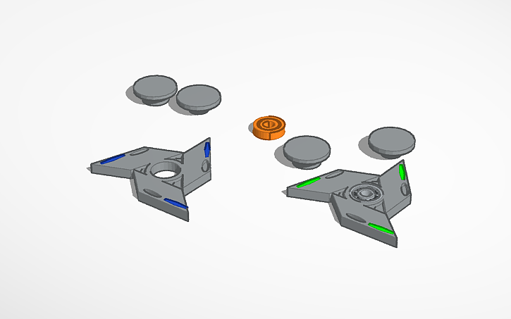 3D design fidget spinner - Tinkercad