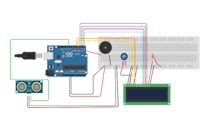 Circuit design distance measurement - Tinkercad