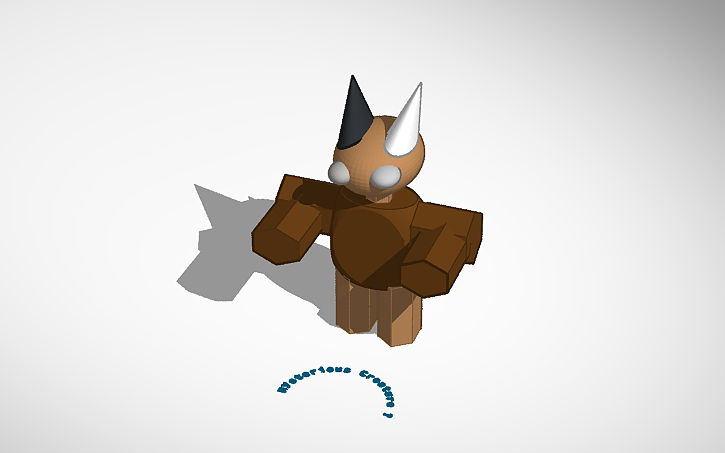 3D design Mysterious Monster ?! - Tinkercad