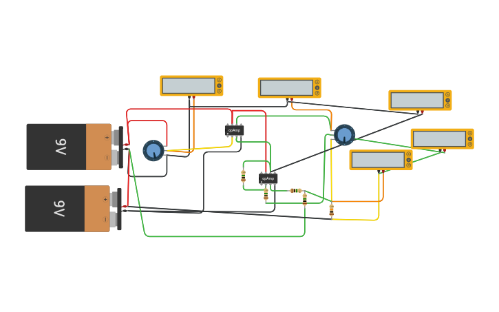 Circuit design Potentiostate - Tinkercad