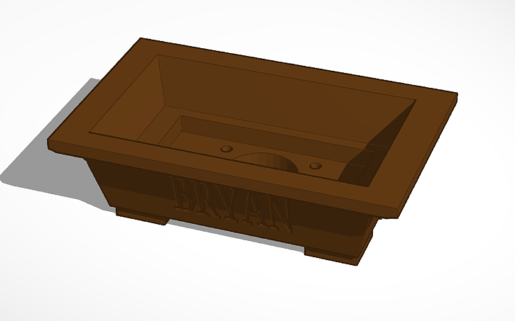 3D design flower pot - Tinkercad