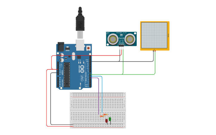 Circuit Design 1 re SI TP Capteur Ultra son Tinkercad circuit-design-1-re-si-tp-capteur-ultra-son-tinkercad