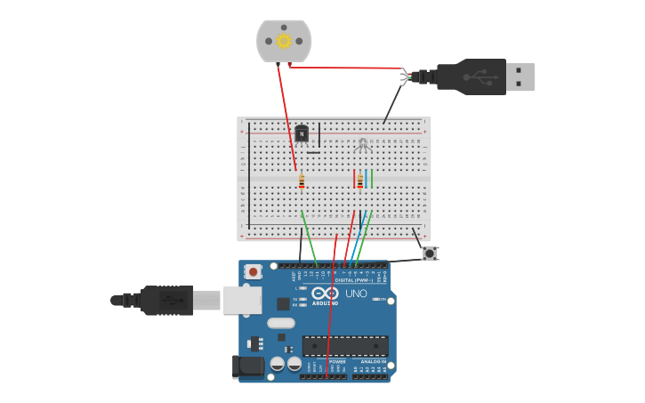 Arduino Fan Circut Circuit design Arduino Fan Circuit - Tinkercad
