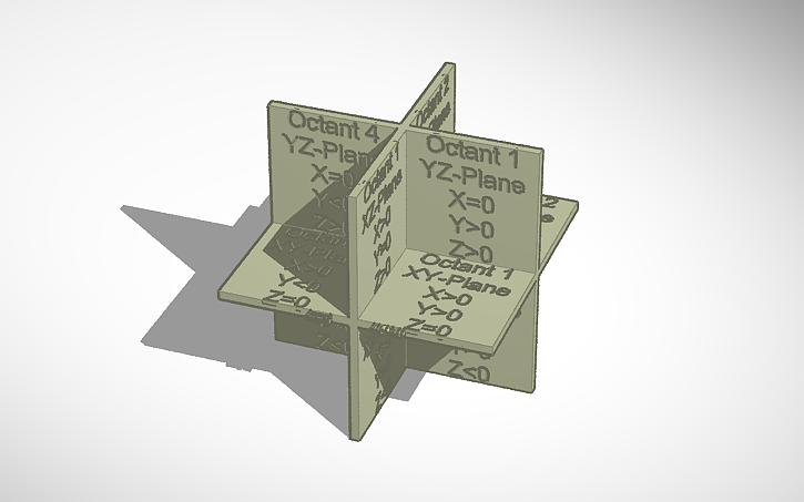 3D design Cartesian Vectors -Jugraj Khinda - Tinkercad