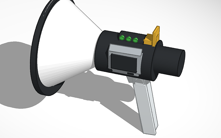 3D design hacking gun - Tinkercad