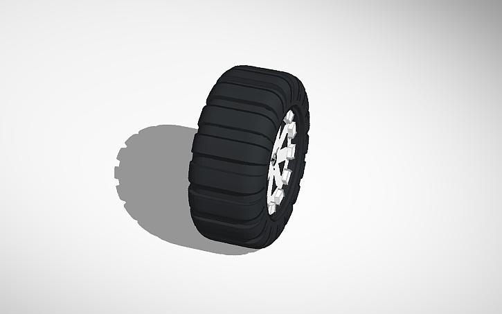 3D design Off road wheel - Tinkercad