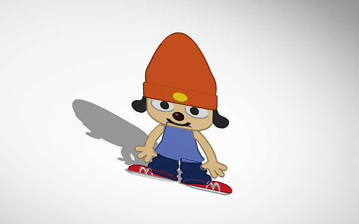 3D design Parappa The Rapper ragdoll - Tinkercad