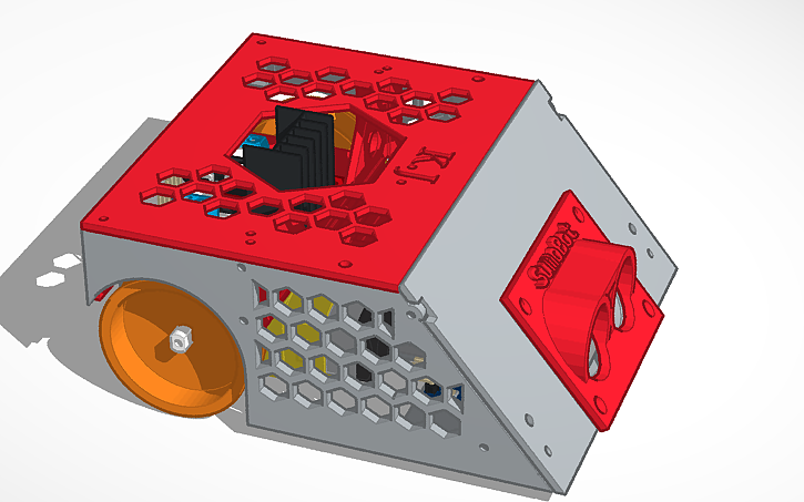 Sumobot Tips 3D design Copy of Simple Sumobot - Tinkercad