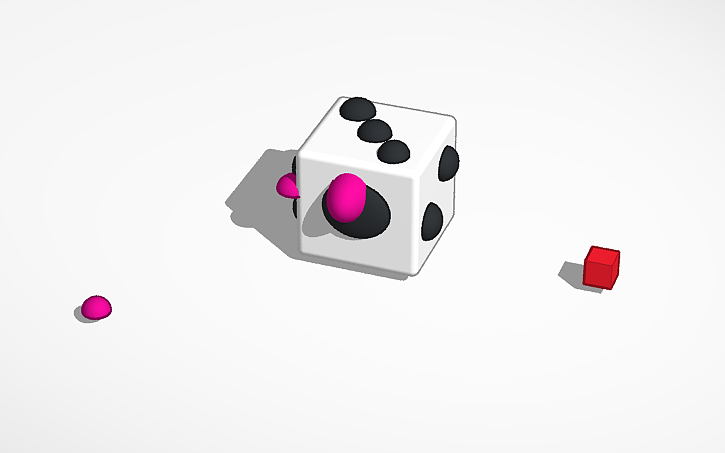 3D design Dice - Tinkercad