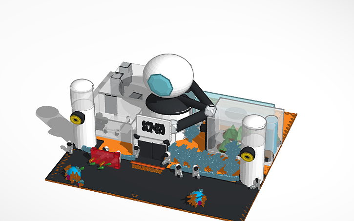 3D design SCP-079 - Tinkercad