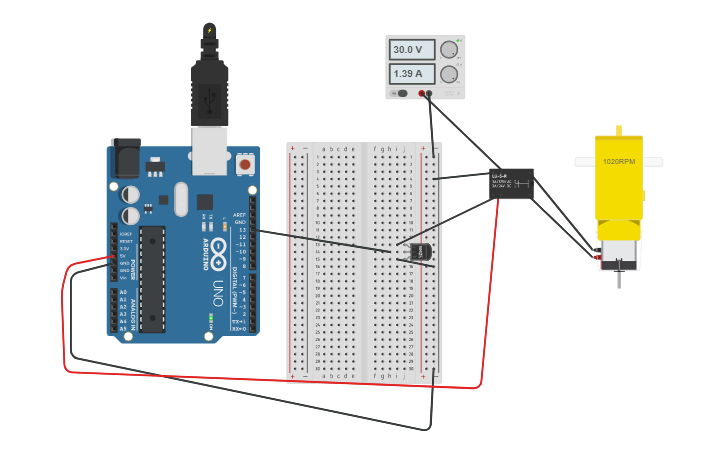 Relay Module In Tinkercad Circuit design Relay - Tinkercad