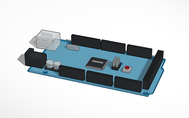 3D design Arduino Mega 2560 - Tinkercad