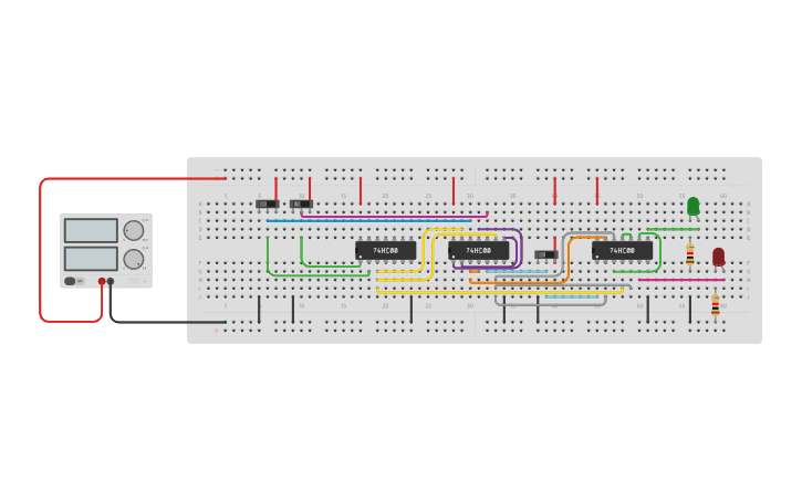 Circuit design EXP-4: FULL ADDER USING NAND GATES - Tinkercad