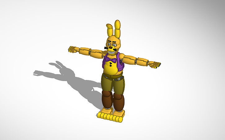 3D design springlock bonnie - Tinkercad