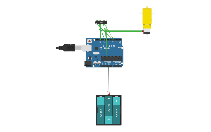 Circuit design Motor (ARDUINO) - Tinkercad