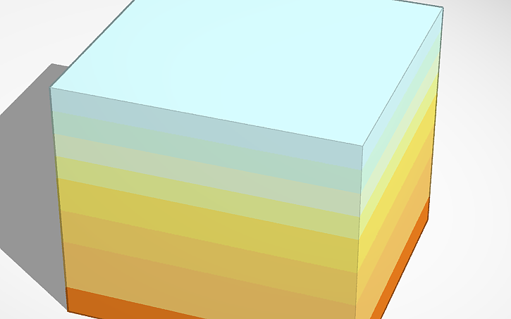 3D design My first gradient - Tinkercad