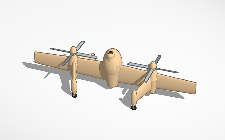 3D design Nomad VTOL UAV - Tinkercad