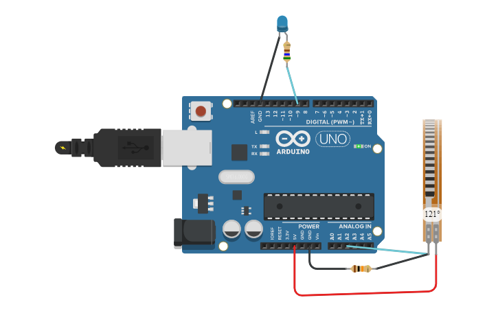 Circuit design FSR Final exam - Tinkercad