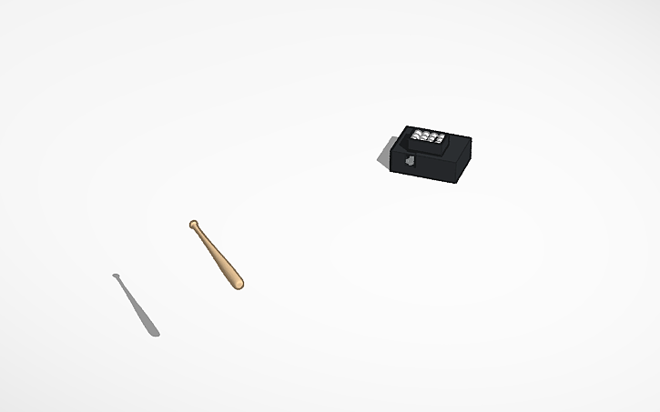 3D design simlab baseball launcher - Tinkercad