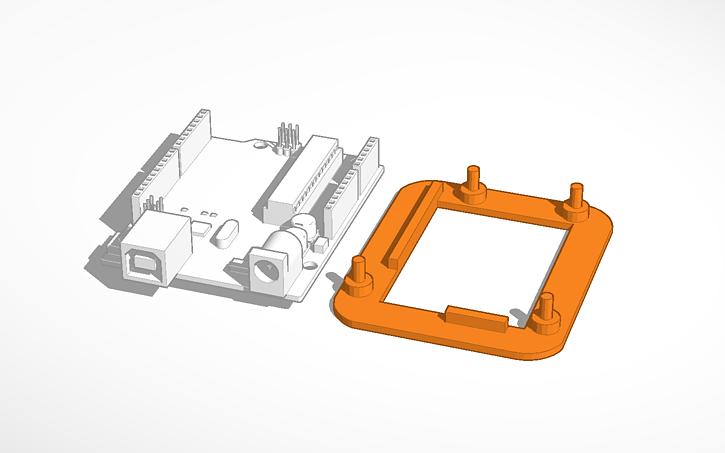 3D design Arduino Base - Tinkercad