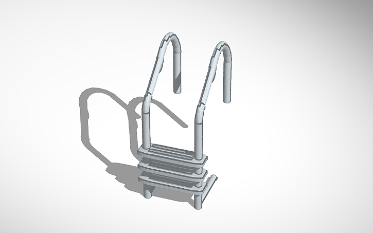 3D design Swimming pool ladder - Tinkercad