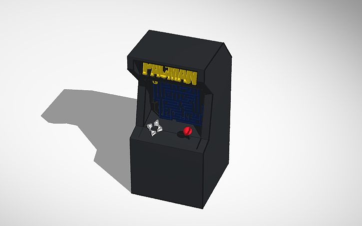 Interactive Pacman 3D design Copy of Interactive pacman arcade game - Tinkercad