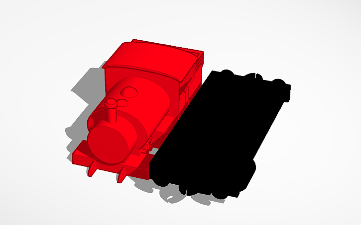 3D design 3rd Red Engine (3D ERTL Range - Multipack) - Tinkercad