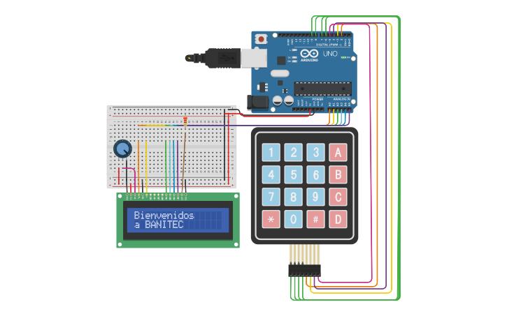 Circuit design 1Arduino - Tinkercad