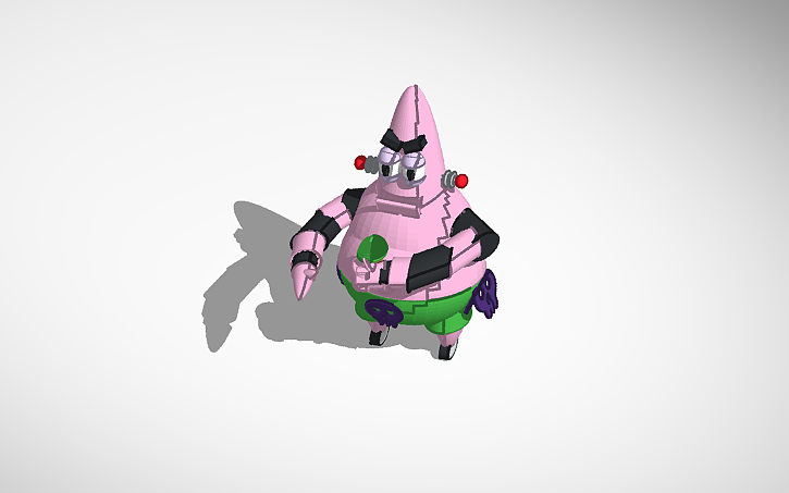 3D design Spongebob BFBB Robo-Patrick - Tinkercad