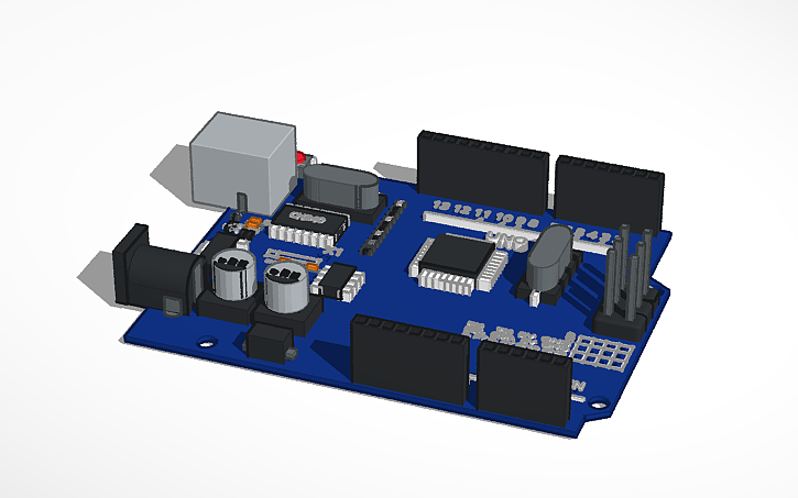 3D design Arduino Uno CH340 - Oficial - Tinkercad