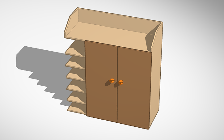 3D design Shoe Rack - Tinkercad